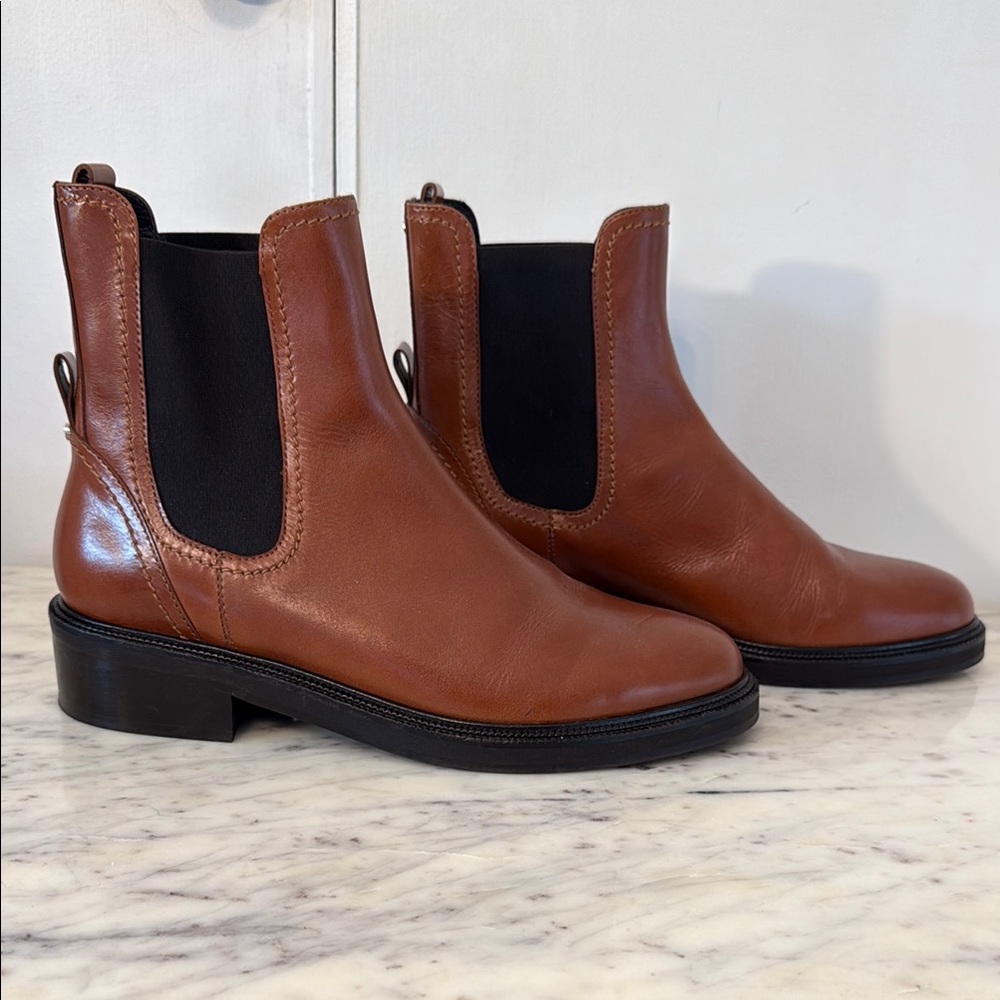 Classic Brown Leather Ankle Boots